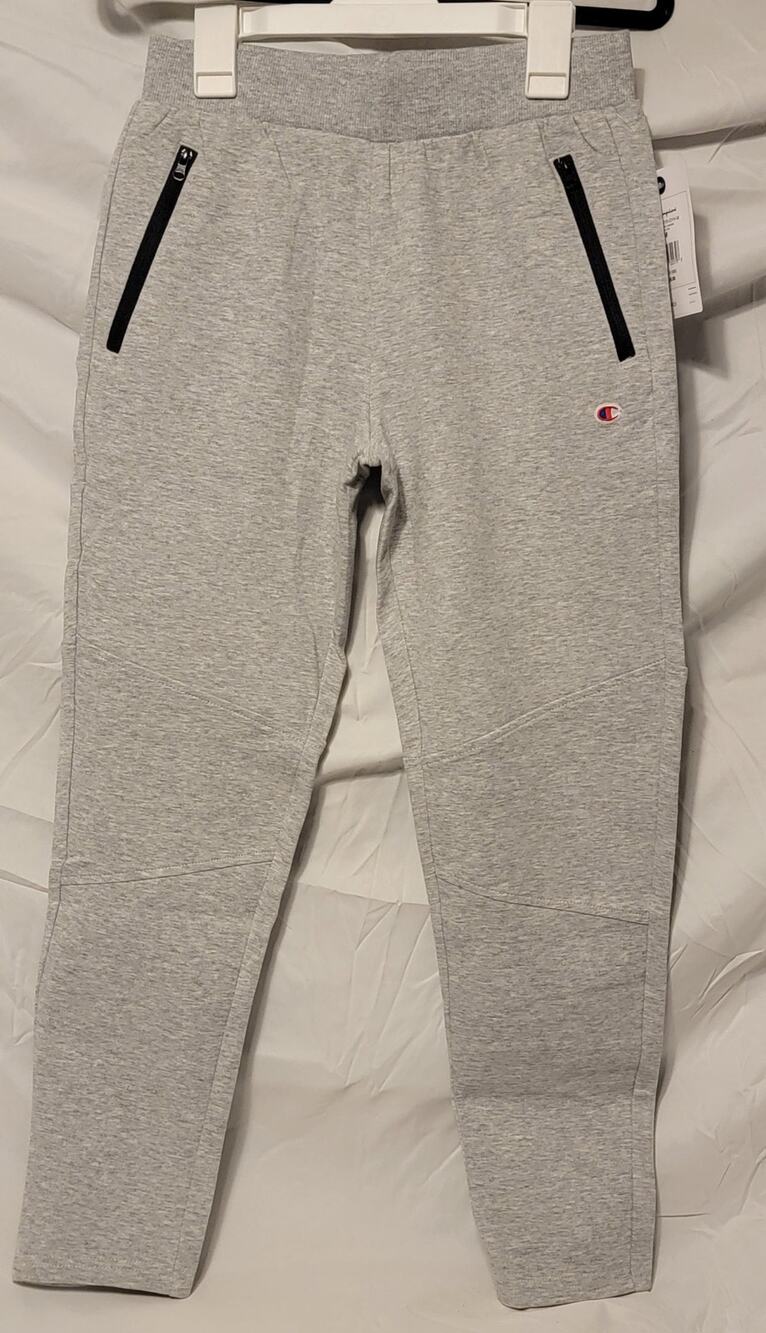 Champion Girls Double Knit Jogger Heather Gray Sz M